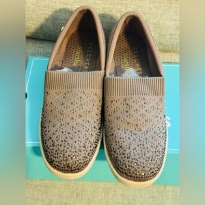 Skechers Women's Brown Slip-On Sneakers w/bling